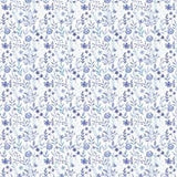 Papel De Arroz Flores Azules Din-A3