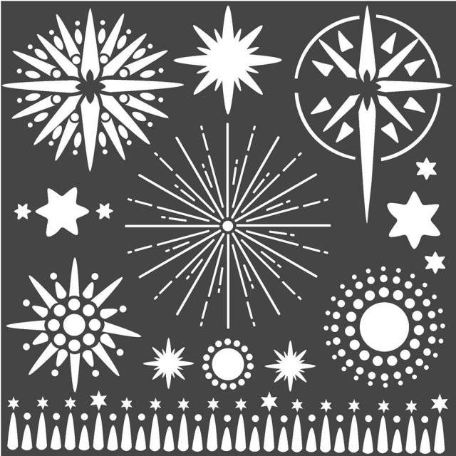 Stencil Estrella 18X18