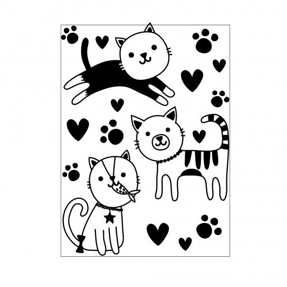 Carpeta Embossing Gatos