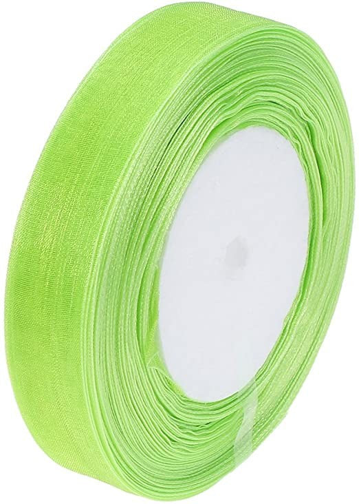 Cinta Organza Verde 1 Cm