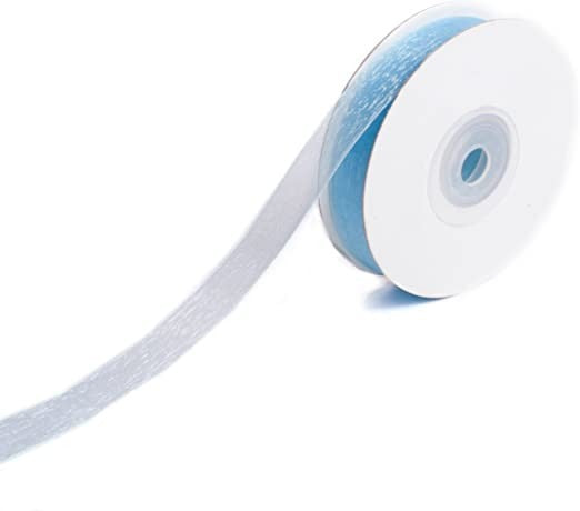 Cinta De Organza Azul