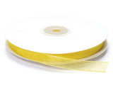 Cinta De Organza Amarillo Canario 1 Cm