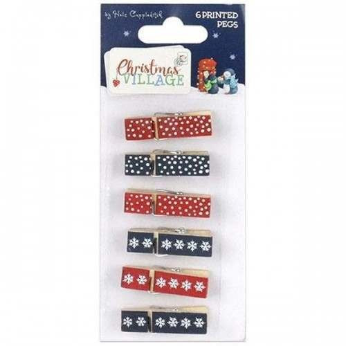Pinzas Decorativas Christmas Cottage