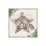 Hoja Servilleta Estrella Navidad