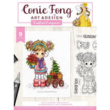 Sello Molly Navidad De Conie Fong