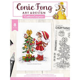 Sello Molly Arbol De Navidad De Conie Fong