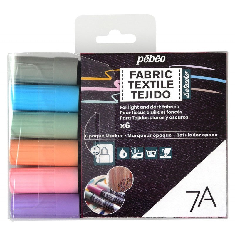 Rotuladores Textil Colores Pastel