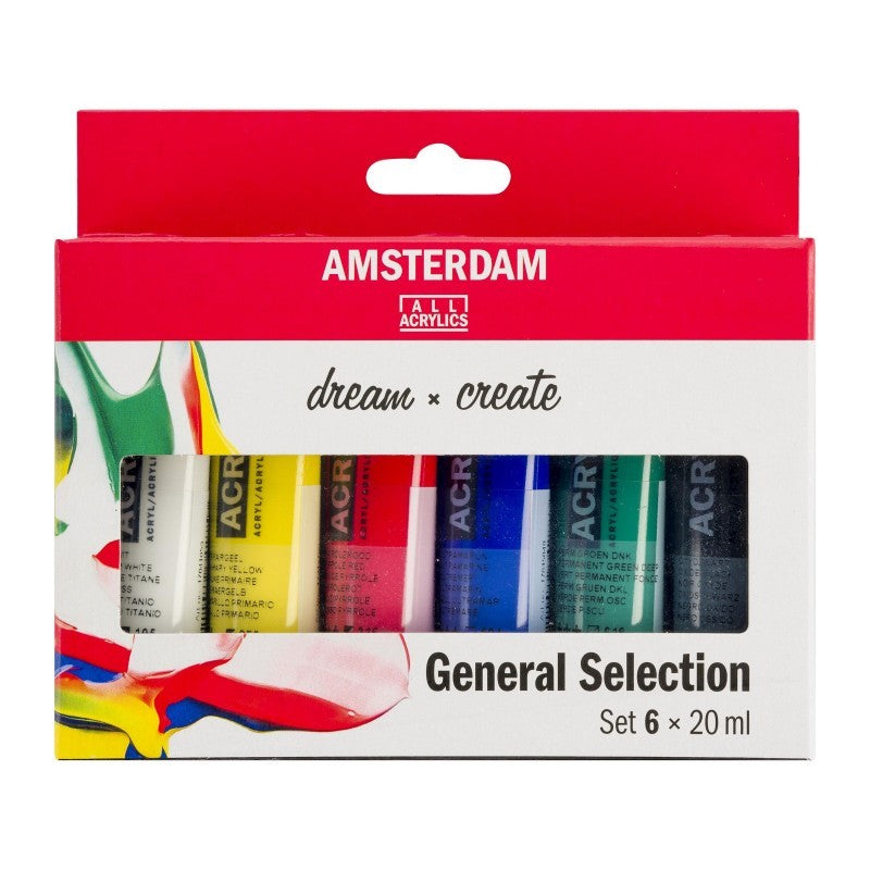 Set Pintura Acrílica Colores Primarios