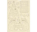 Silueta  Madera Navidad
