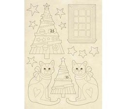 Silueta  Madera Navidad