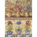 Papel De Arroz Con Macetas Y Flores Din-A3