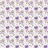 Tela Encuadernar Violet Blossoms 50X70