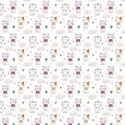 Tela Encuadernar Happy Kitten 50X70