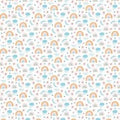 Tela Encuadernar Rainbow Flowers 50X70