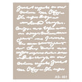 Stencil Texto Manuscrito 21X30