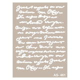 Stencil Texto Manuscrito 21X30