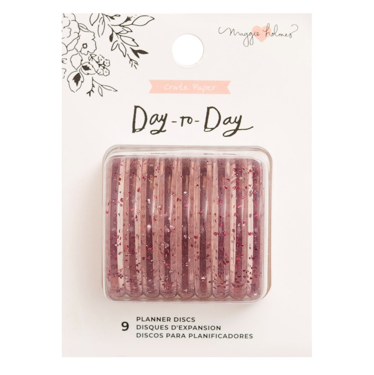 Planner Disc Color Rosa Brillante