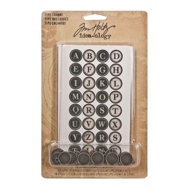 Type Charms Idea-Ology Tim Holtz