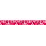 Washi Tape Encaje Blanco Sobre Rojo