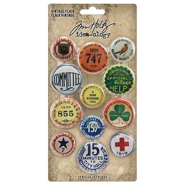 Botones Vintage Idea-Ology Tim Holtz