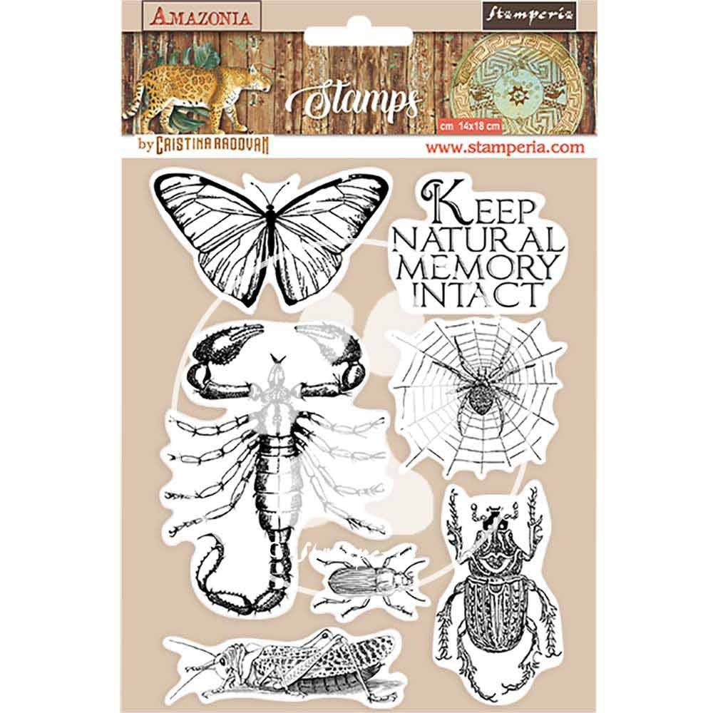 Sello De Caucho Natural Mariposa Amazonia