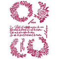 Stencil Guirnaldas Love 21X30