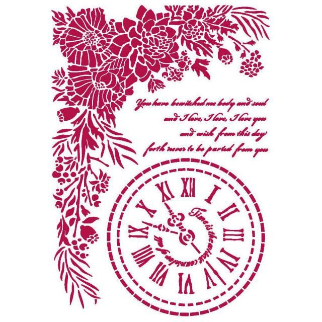 Stencil Romantic Journal 21X30