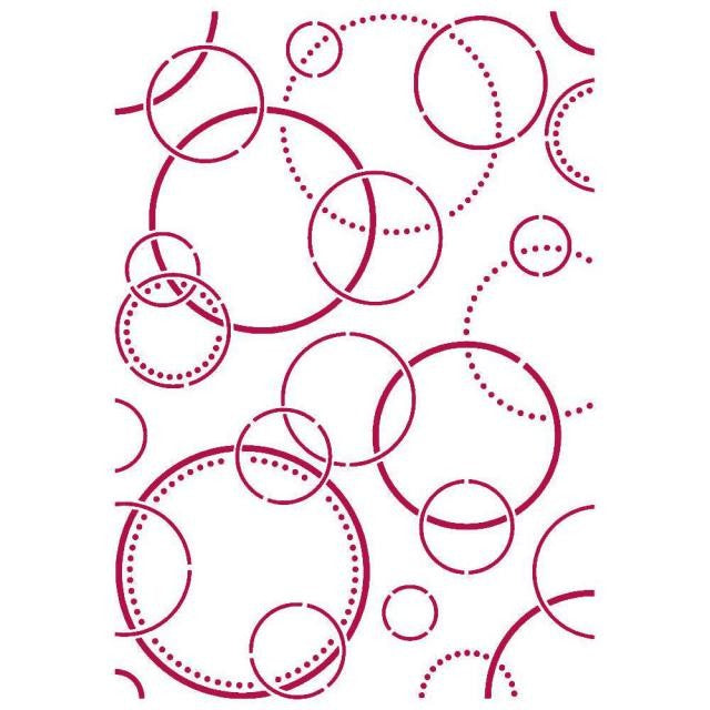 Stencil Burbujas Threads 21X30