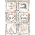 Papel De Arroz Mini Tarjetas Costura Din-A4