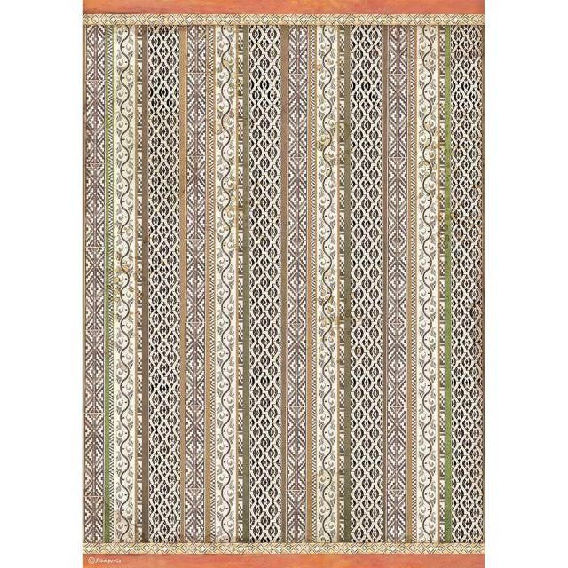 Papel De Arroz Textura Tribal Amazonia Din-A3