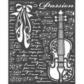 Stencil Violin Passion 20X25