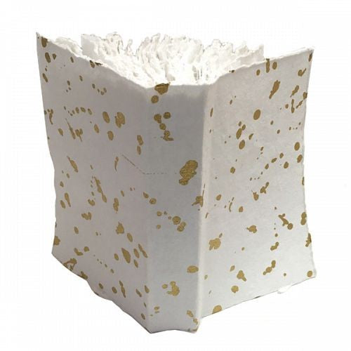 Cuaderno Sona 12X18 Cm Dorado Manchas Pequeñas