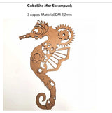 Caballito De Mar Mediano Dm Steampunk