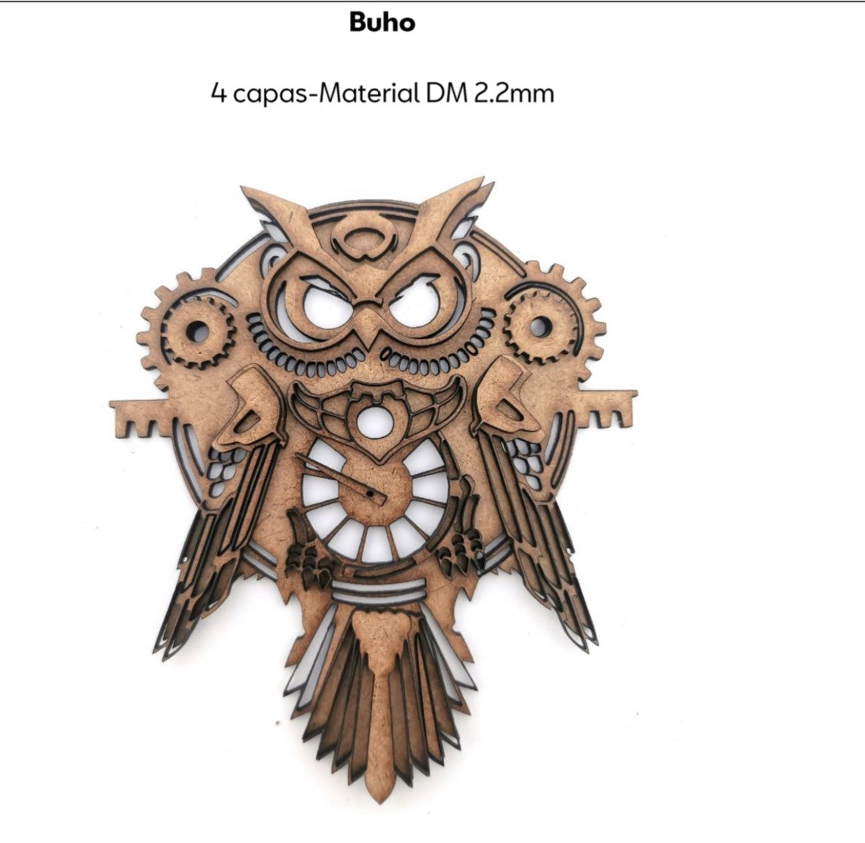 Buho Mediano Dm Steampunk
