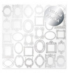 Hoja Acetato 30X30 Con Foil Plata