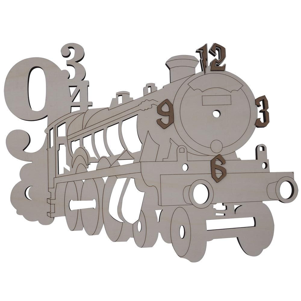 Reloj Madera Locomotora Escuela De Magia Harry Potter