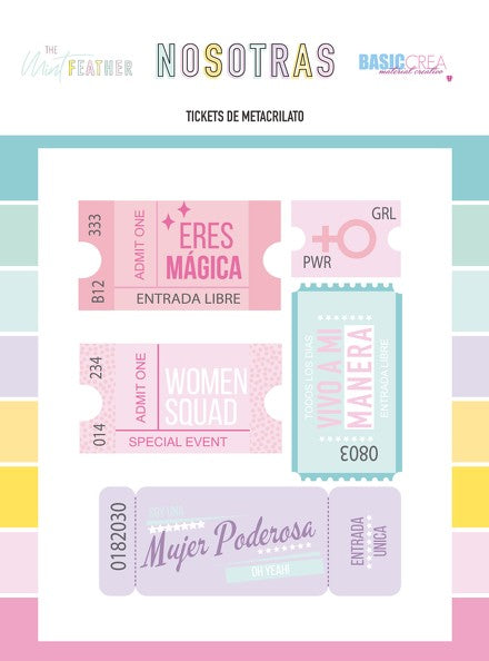 Metacrilato Tickets Nosotras