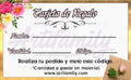 Tarjeta De Regalo Valor A Elegir
