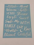 Stencil Frases Din-A4