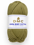 100% Baby cotton  DMC 50 gr. verde oliva