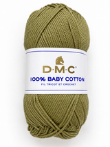 100% Baby cotton  DMC 50 gr. verde oliva