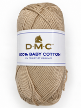 100% Baby cotton  DMC 50 gr. beige arena