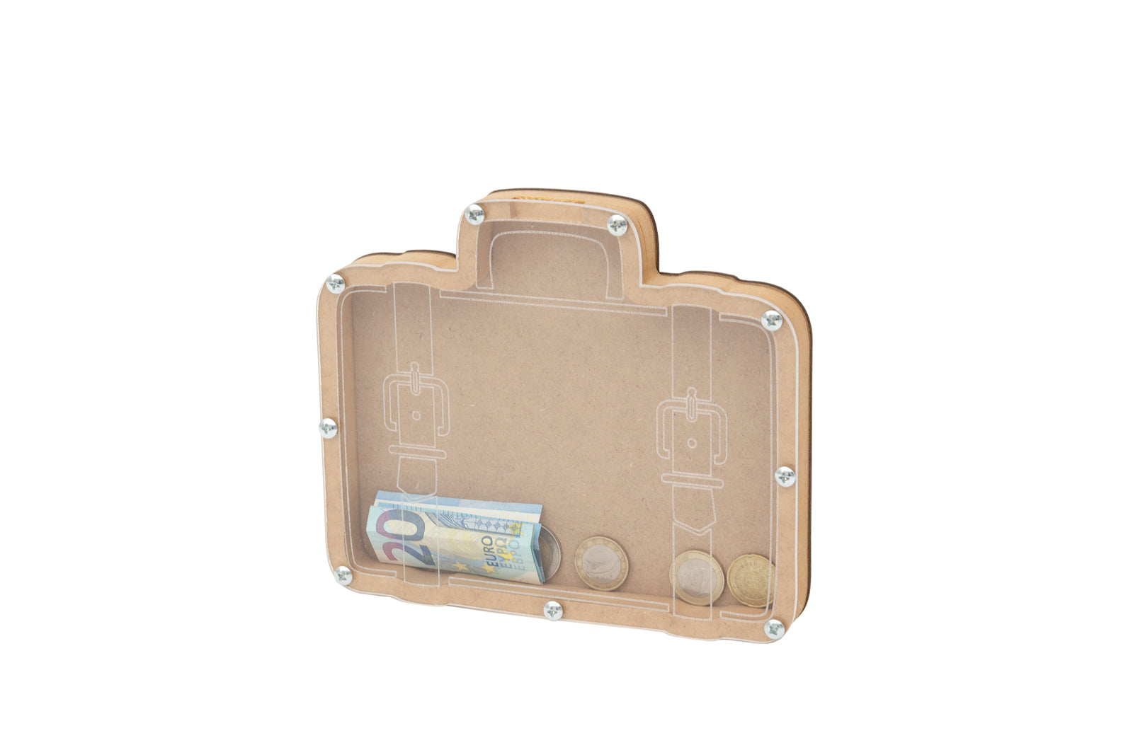 Cuadro Hucha Maleta 20x17,3x1,6 Cm