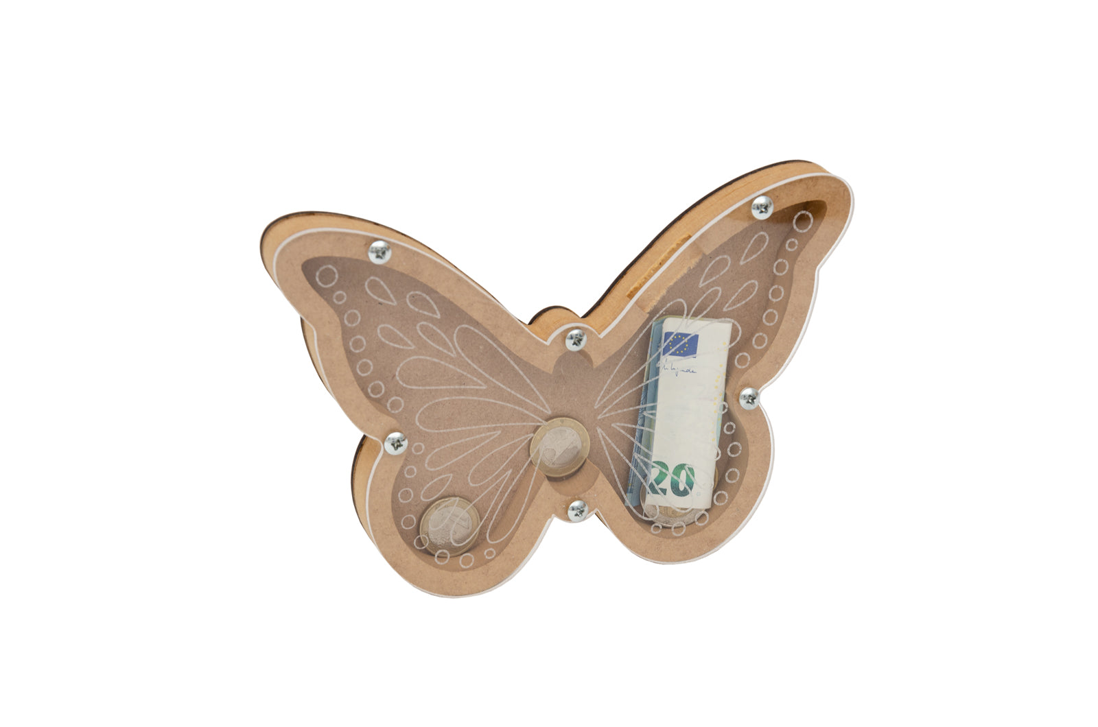 Cuadro Hucha Mariposa 21X14.2X1.6 Cm