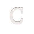 Letra C Madera Blanca 11 Cm