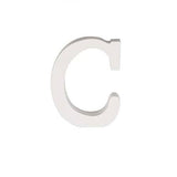 Letra C Madera Blanca 11 Cm