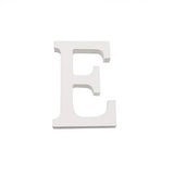 Letra E Madera Blanca 11 Cm