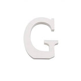 Letra G Madera Blanca 11 Cm