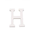 Letra H Madera Blanca 11 Cm