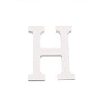 Letra H Madera Blanca 11 Cm